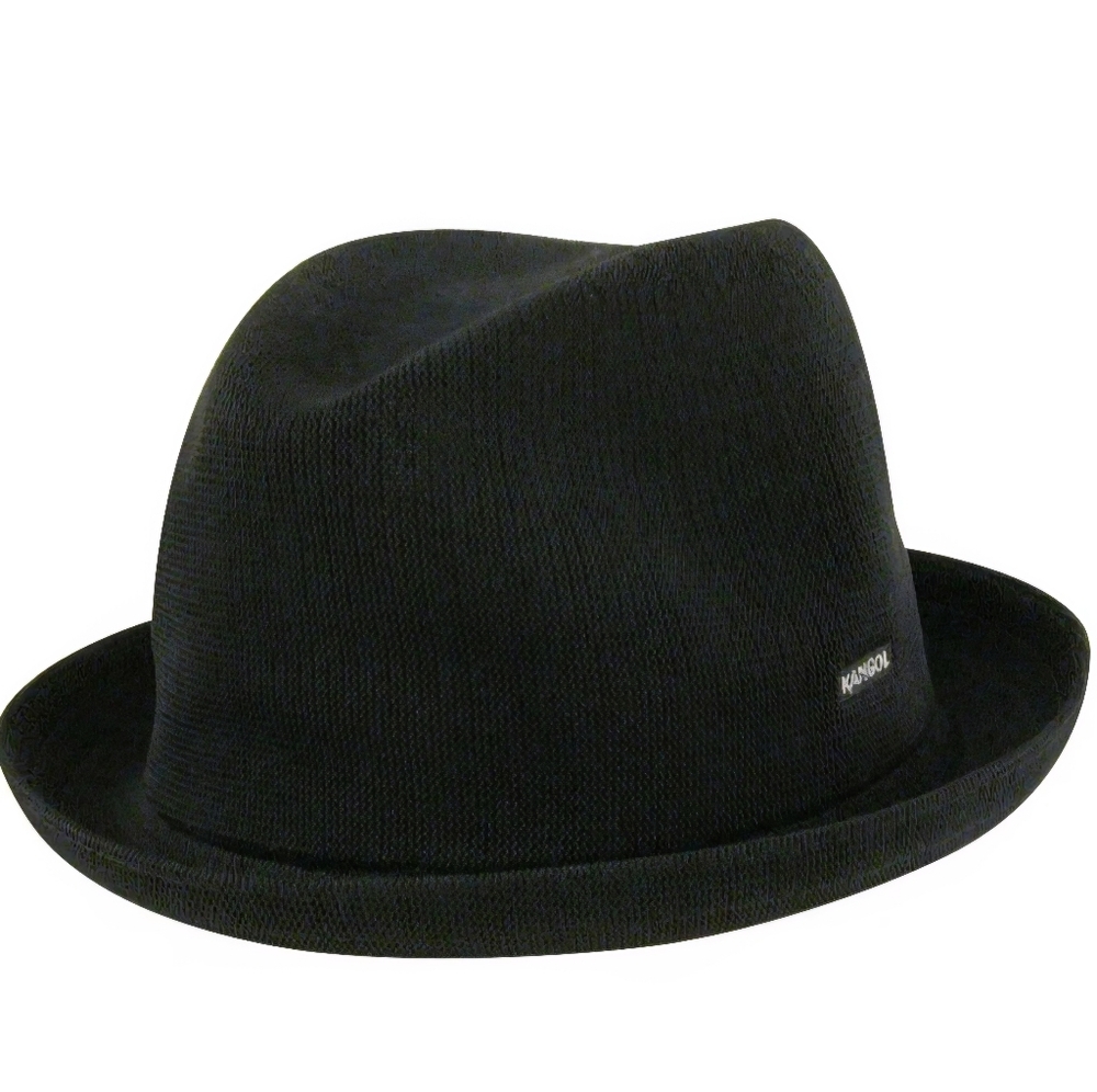 Kangol Black Tropic Duke Fedora Hat (NWT)